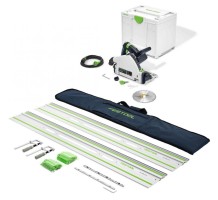 Festool 576724 230V TS 60 KEBQ-Plus Plunge-cut saw + 2 x 1.4m Guide Rail, 2 x Connectors, Pair Of Clamps & Rail Bag £899.00